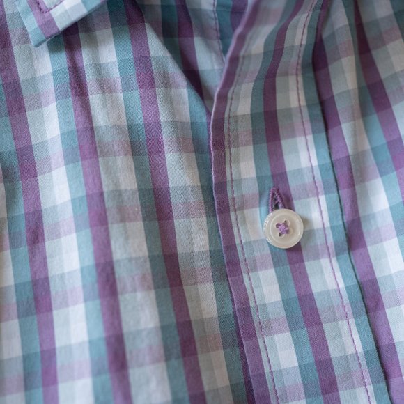 Cole Haan Grand OS Button Down Dress Shirt Size M - Picture 7 of 7